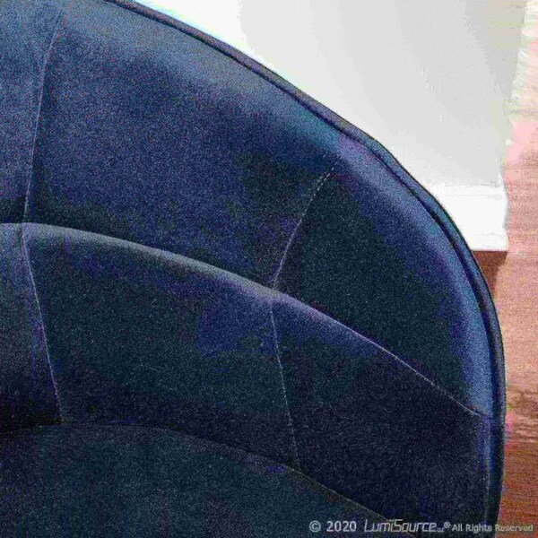 Lumisource Lindsey Chair in Gold Metal and Green Velvet - CH-LINDSY AUVGN
