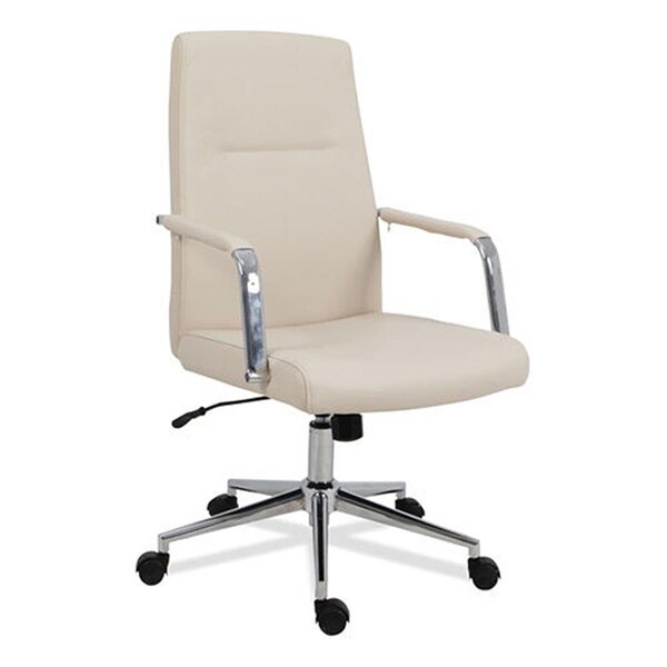 Kd Vestidor 43.86 x 25.39 x 26.06 in. Leather Task Chair, White - KD3194291