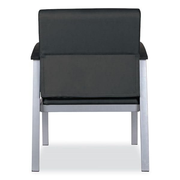 Alera Chairs/Stools, Black Seat, Black Back, 24.6" W 26.96" L 33.46" H, Curved Loop, Polyurethane Seat - ALEML2319