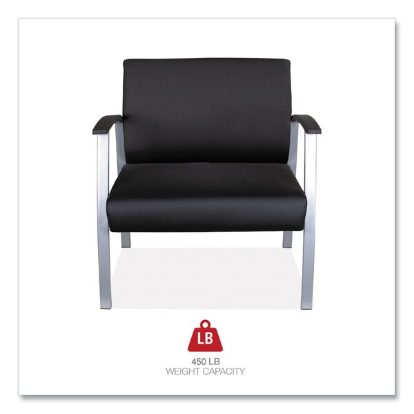 Alera Chairs/Stools, Black Back, 30.51" W 33.46" H, Curved Loop - ALEML2219