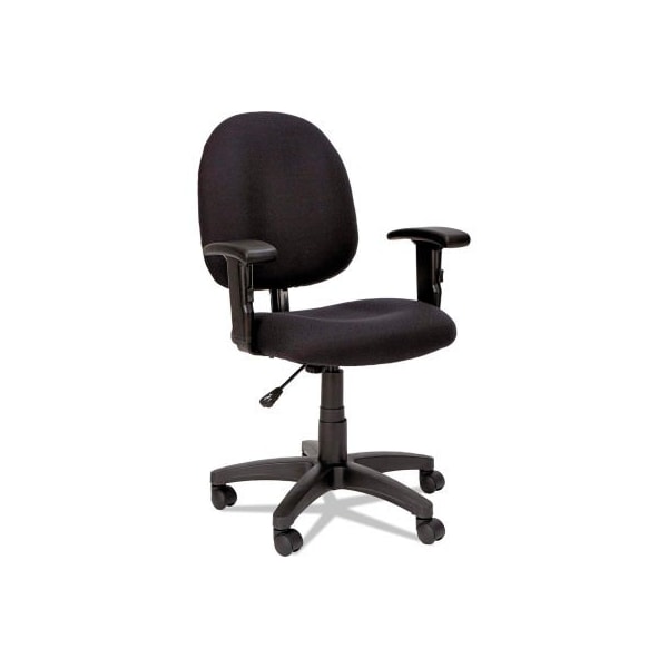 Alera Alera Swivel Task Chair with Arms - Fabric - Black - Essentia Series - VTA4810