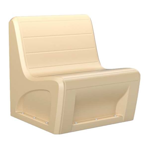 Cortech Sectional Chair, Sand Seat, 31 in W 32 in L 33 in H, Polyethylene Seat - 96484SD