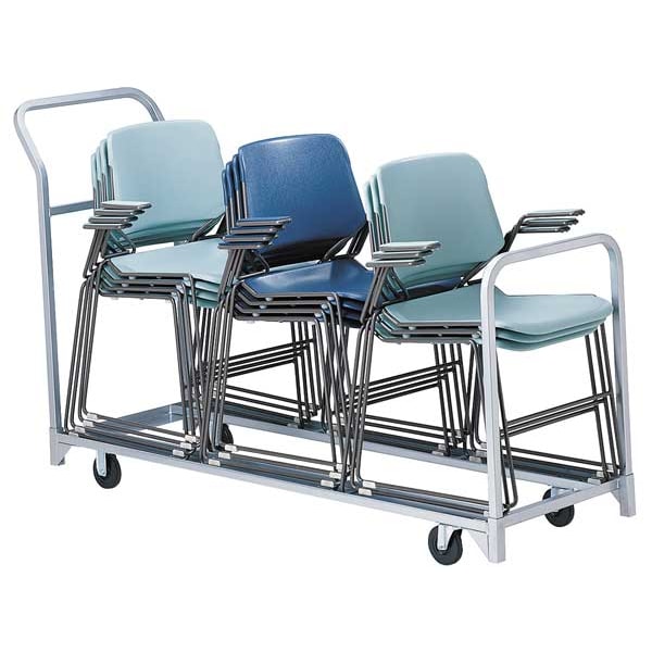 Raymond Products Folding/Stacked Chair Cart, 300 lb. Load Capacity, Holds 32 Chairs - 630