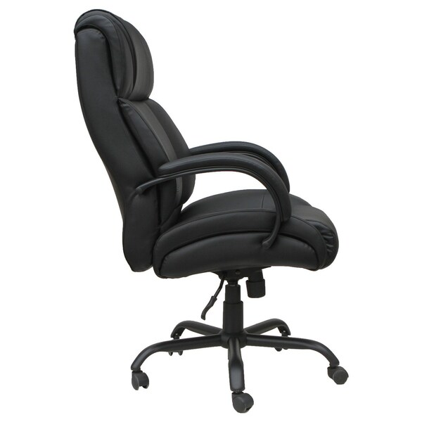 Officesource OS Big & Tall Collection Big and Tall High Back Chair with Black Base - 11667LBK