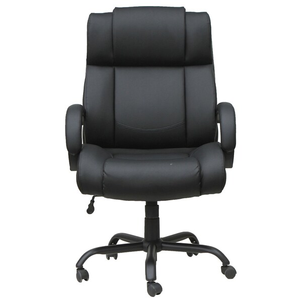 Officesource OS Big & Tall Collection Big and Tall High Back Chair with Black Base - 11667LBK
