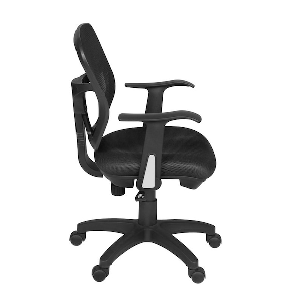 Harrison Seating > Swivel, Black Seat, Black Back, 23 W 21 L 35.5 H, Metal|Fabric Seat - 5125BK