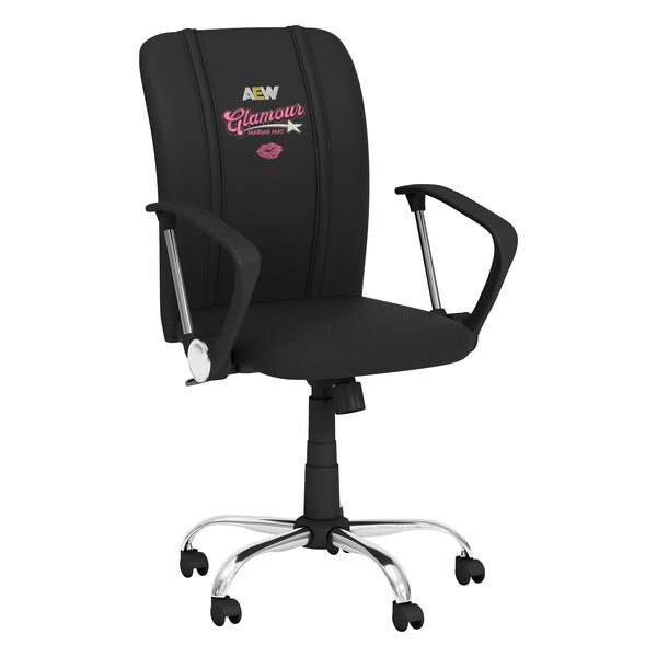 Dreamseat Curve Task Chair with AEW Mariah May Glamour Logo - XZOCCURVE-PSAEW0013