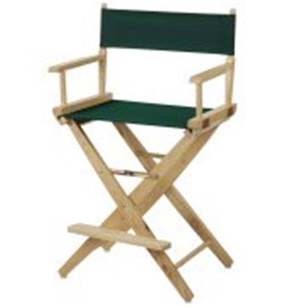 Doba-Bnt 206-20-032-32 24 in. Extra-Wide Premium Directors Chair, Natural Frame w/Hunter Green Color Cover - SA3277466