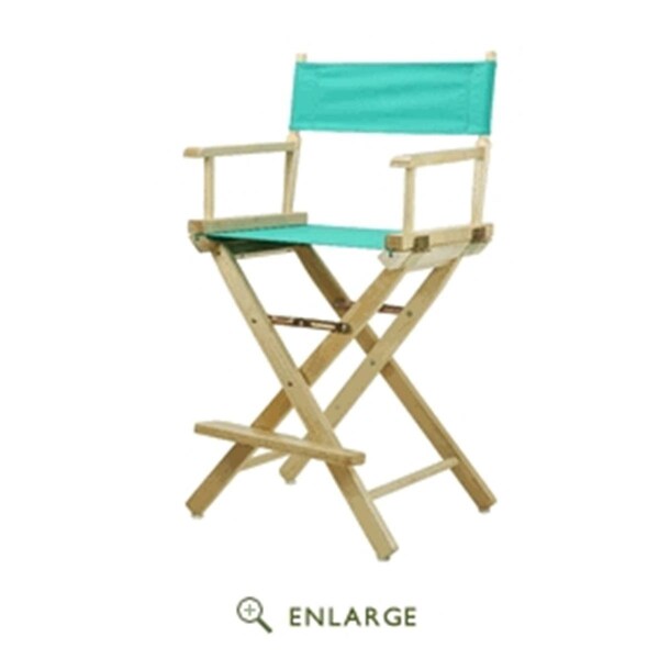 Betterbeds 220-00-021-17 24 in. Directors Chair Natural Frame with Teal Canvas - BE4248594