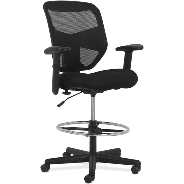 Juki Furniture Prominent Seating High-back Task Stool, Black - JU2470583