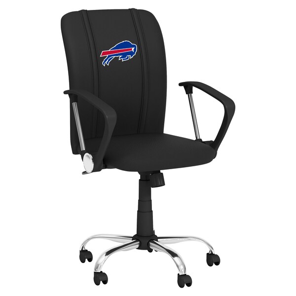 Dreamseat Curve Task Chair with Buffalo Bills Primary Logo - XZOCCURVE-PSNFL20015