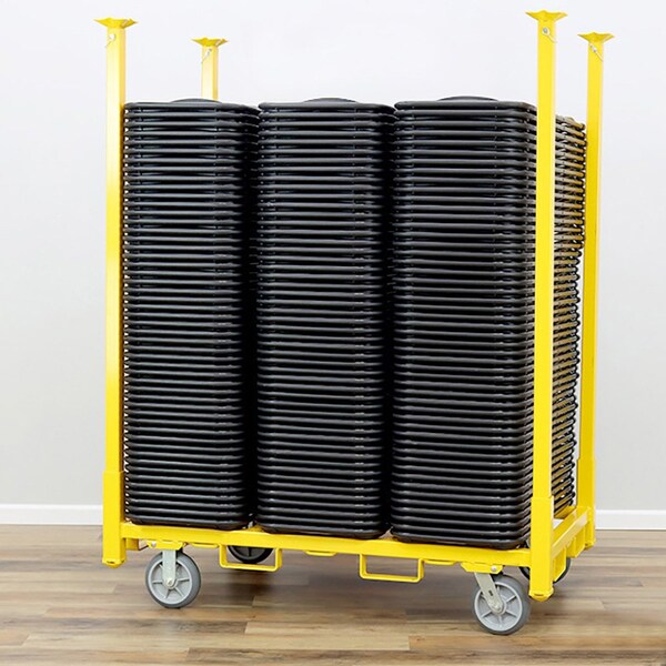 Snap-Loc Chair Table Storage Cart, 3000 lb, 4 Wheel - SLV3000SCY