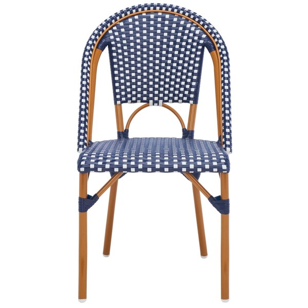 Safavieh California Side Chair, Navy & White - PAT7530E-SET2