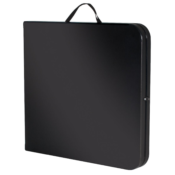 Bridgeport Folding Table, Blow Mold Table, Fold In Half, 72" x 30", Black Color - C678BP14BLK1
