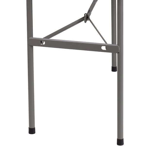 Flash Furniture Rectangle Folding Table, 24" W, 48" L, 29" H, Plastic Top, White - RB-2448-GG