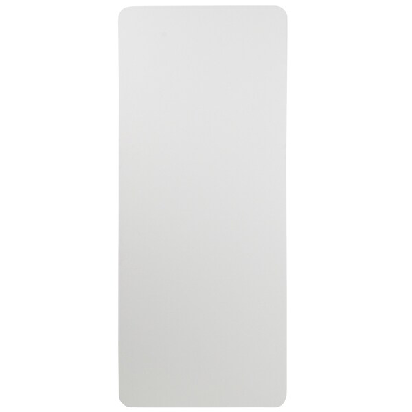Flash Furniture Rectangle Folding Table, 30" W, 72" L, 29" H, Plastic Top, White - RB-3072-GG