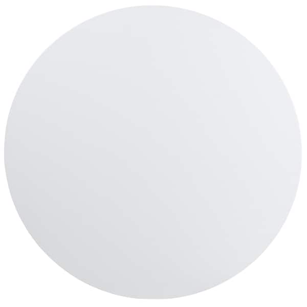 Flash Furniture Round Wh 48Rnd Plastic Fold Table, 48" W, 48" L, 29.25" H, Plastic Top, White - DAD-YCZ-122R-GG
