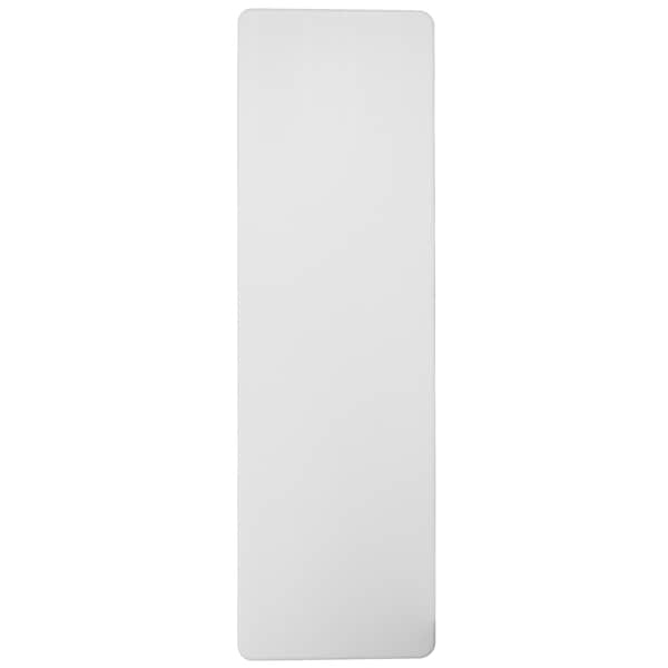 Flash Furniture Rectangle Folding Table, 30" W, 96" L, 29" H, Plastic Top, White - RB-3096-GG