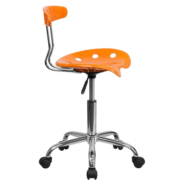 Flash Furniture Contemporary Chair, 20-1/4" to 25-3/4", Orange - LF-214-ORANGEYELLOW-GG