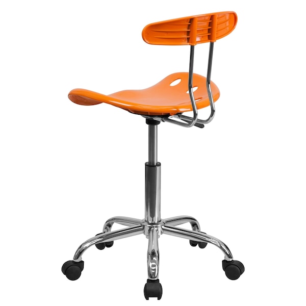 Flash Furniture Contemporary Chair, 20-1/4" to 25-3/4", Orange - LF-214-ORANGEYELLOW-GG
