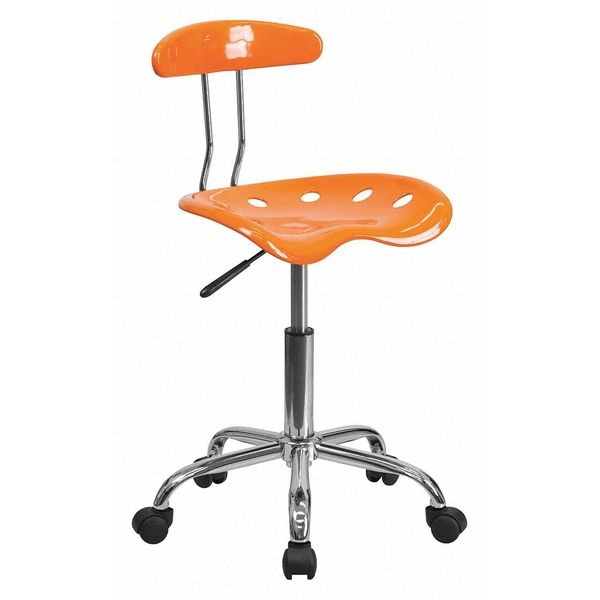 Flash Furniture Contemporary Chair, 20-1/4" to 25-3/4", Orange - LF-214-ORANGEYELLOW-GG