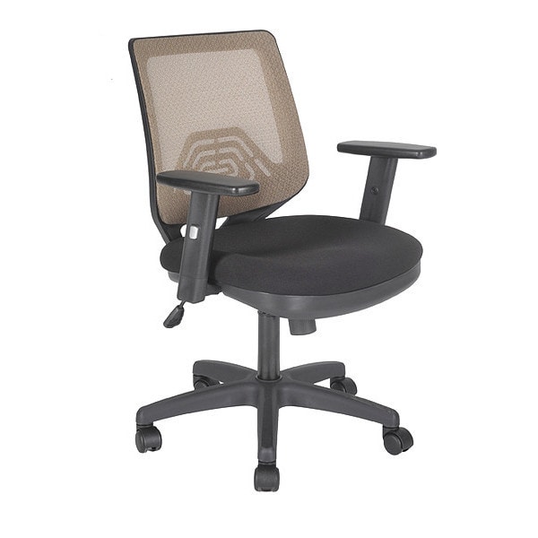 Shopsol Fabric Task Chair, 18-1/2" to 23-1/2", Adjustable Arms - 1010460