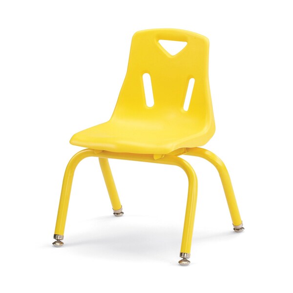 Jonti-Craft Berries Stacking Chair with Powder-Coated Legs, 12 in. Ht, Yellow - 8122JC1007