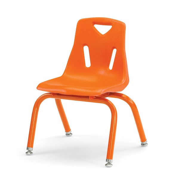 Jonti-Craft Berries Stacking Chair with Powder-Coated Legs, 12 in. Ht, Orange - 8122JC1114