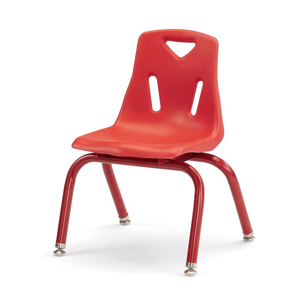 Jonti-Craft Berries Stacking Chair with Powder-Coated Legs, 12 in. Ht, Red - 8122JC1008