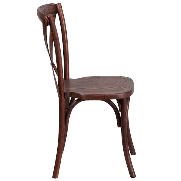 Flash Furniture HERCULES Series Mahogany Cross Back Chair - 2-XU-X-MAH-GG