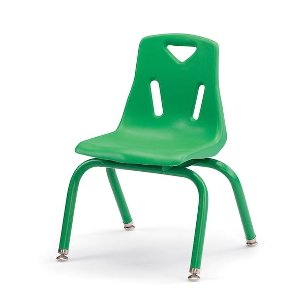 Jonti-Craft Berries Stacking Chair with Powder-Coated Legs, 12 in. Ht, Green - 8122JC1119