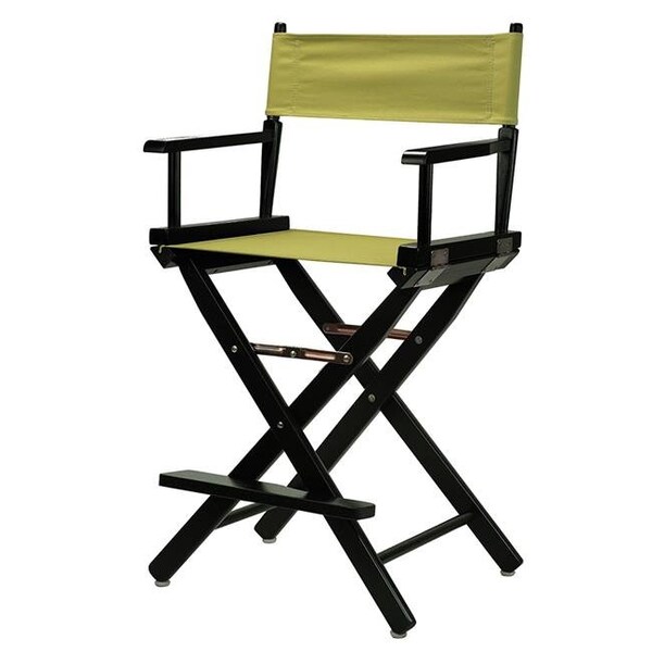 Casual Home Casual Home 220-02-021-100 24 in. Directors Chair Black Frame with Olive Canvas - 220-02/021-100