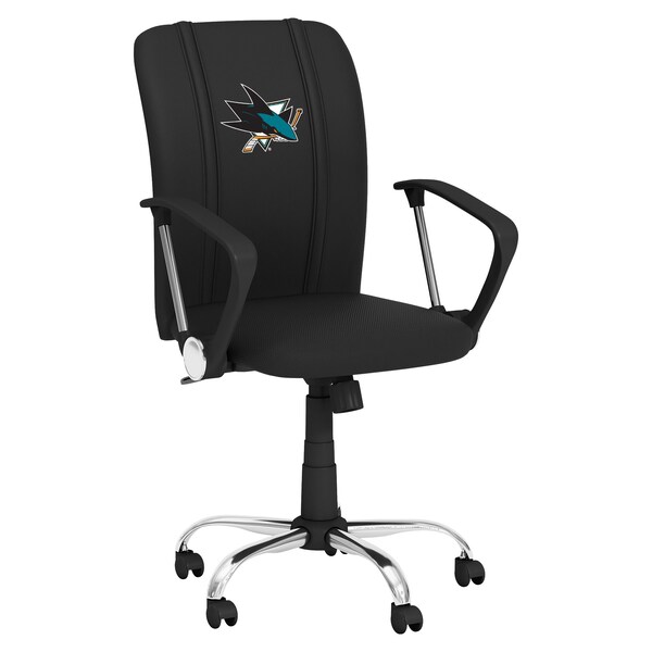 Dreamseat Curve Task Chair with San Jose Sharks Logo - XZOCCURVE-PSNHL42040