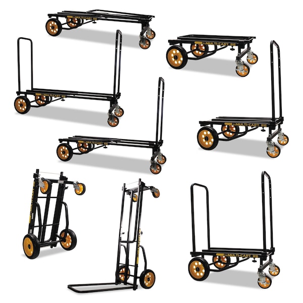 Advantus Multi-Cart 8-in-1 Cart, 500 lb Capacity, 33.25 x 17.25 x 42.5, Black - 86201