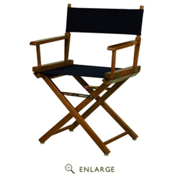 Betterbeds 200-55-021-10 18 in. Directors Chair Honey Oak Frame with Navy Blue Canvas - BE4263782