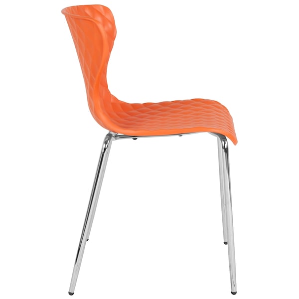 Flash Furniture Contemporary Chair, 18", Orange - LF-7-07C-ORNG-GG