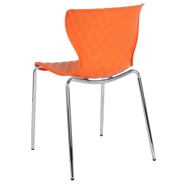 Flash Furniture Contemporary Chair, 18", Orange - LF-7-07C-ORNG-GG