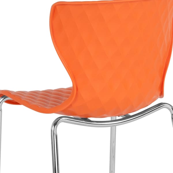 Flash Furniture Contemporary Chair, 18", Orange - LF-7-07C-ORNG-GG