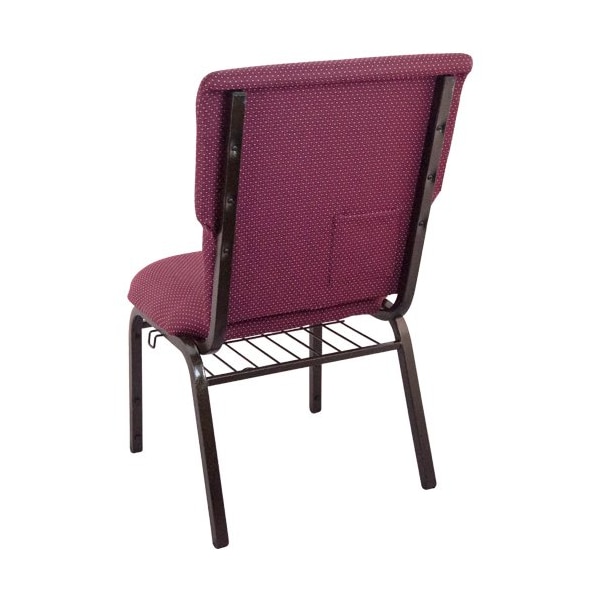 Flash Furniture Advantage Burgundy Pattern Discount Church Chair, 21" Wide - EPCHT-100