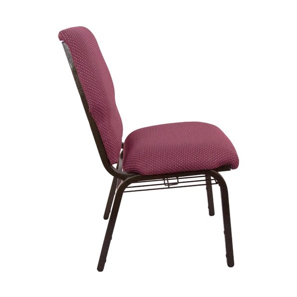 Flash Furniture Advantage Burgundy Pattern Discount Church Chair, 21" Wide - EPCHT-100