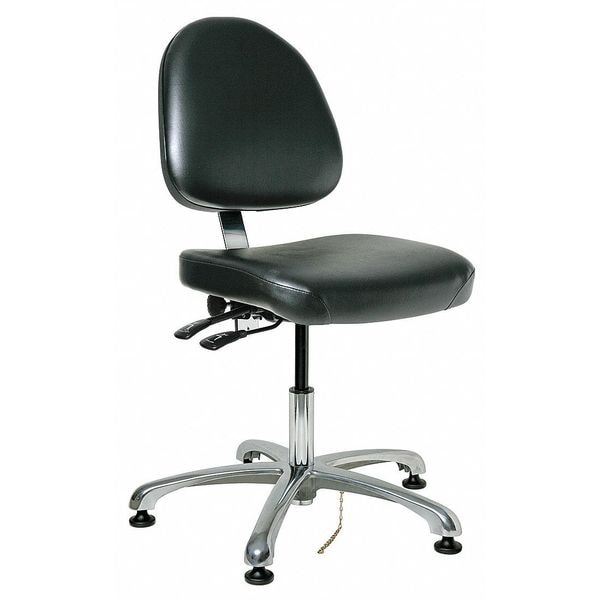 Bevco Vinyl Desk Chair, 17" to 22", Black - 9051M-E-BKV