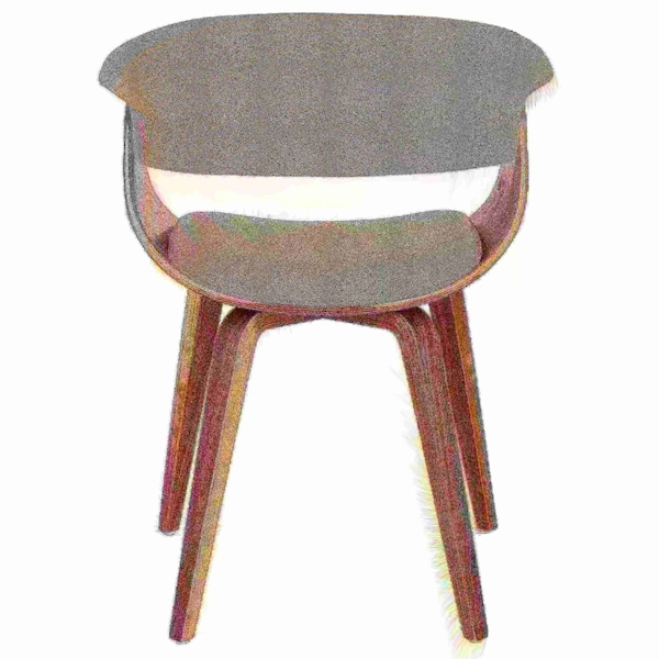 Lumisource Vintage Mod Dining/Accent Chair in Walnut and Green - CH-VMONL WL+GN
