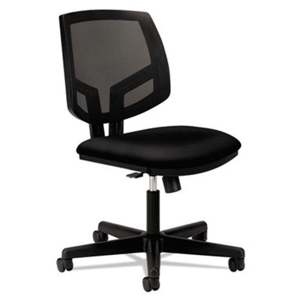 Convenience Concepts Volt Series Mesh Back Task Chair With Synchro-Tilt- Black Fabric - HI3367509