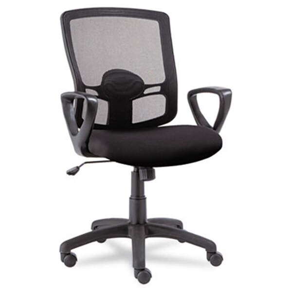 Fine-Line Etros Series Mesh Mid-Back Swivel/Tilt Chair- Black - FI2524108