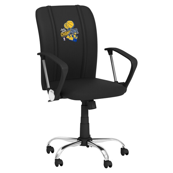 Dreamseat Curve Task Chair with Golden State Warriors 2018 Champions Logo - XZOCCURVE-PSNBA30085