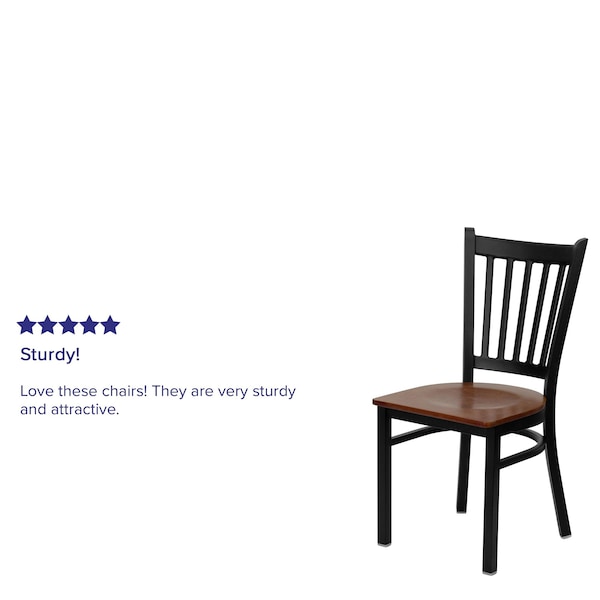 Flash Furniture Hercules Restaurant Chair, 17 in W 20-1/4" L 34-1/4" H - XU-DG-6Q2B-VRT-CHYW-GG
