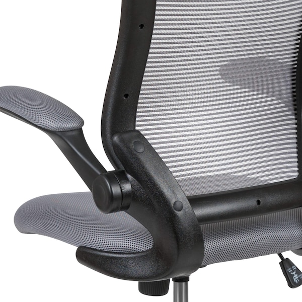 Flash Furniture Drafting Chair Dark Gray Mesh Drafting Chair, Mesh, Dark Gray - BL-ZP-8805D-DKGY-GG