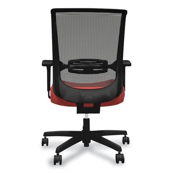 Hon Convergence Mid-Back Task Chair with Swivel-Tilt Control, Red/Black - HONCMZ1ACU67