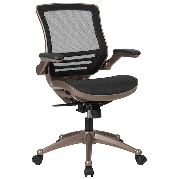 Flash Furniture Exec Mesh Chair, Mid-Back, Black - BL-8801X-GG
