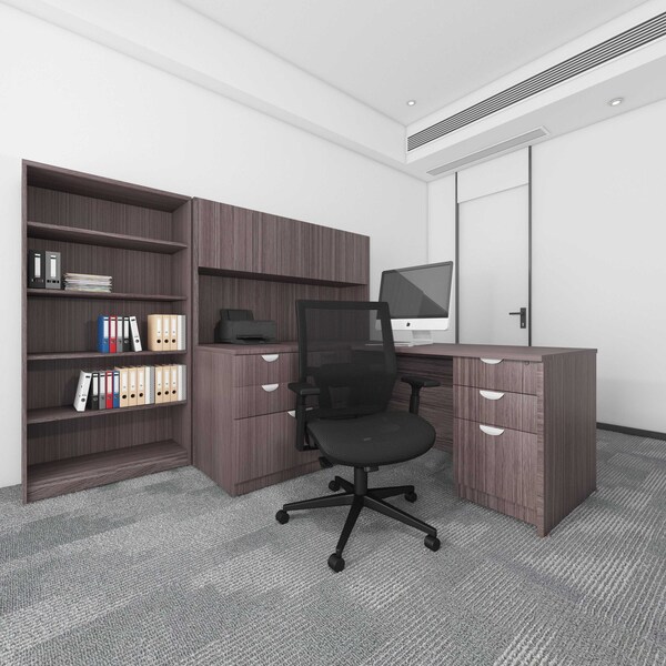 Boss Office Chair, 43 1/2 in H, Black - B6044